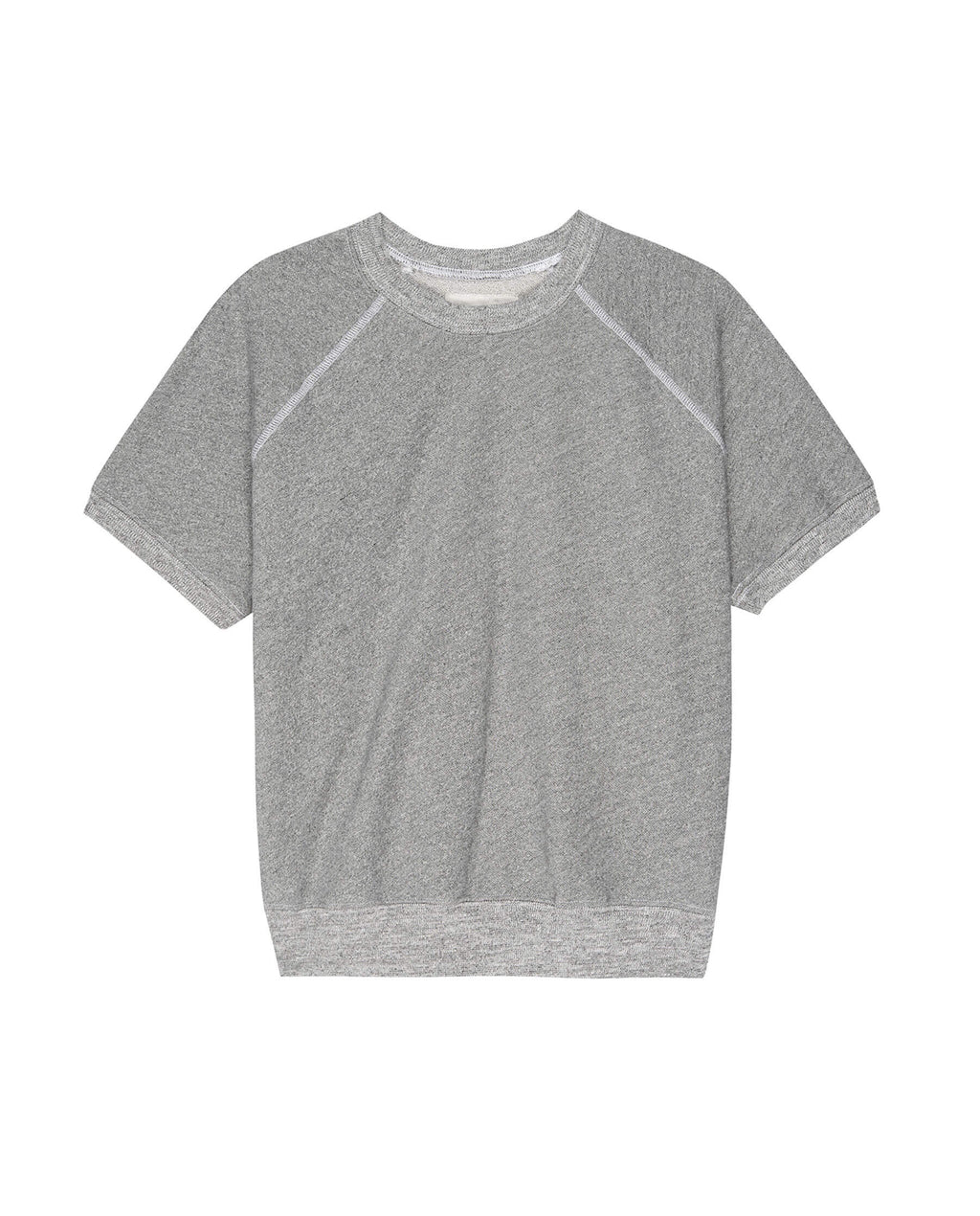 The Short Sleeve Sweatshirt. Solid -- Varsity Grey